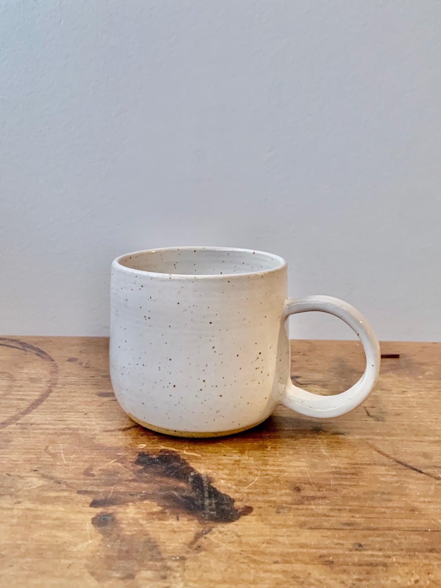 Speckled cup white
